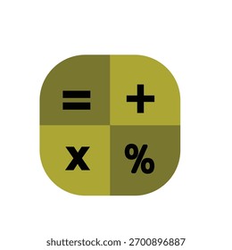 calculator   logo icon illustration simple flat