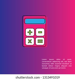 calculator logo image icon.Designed for your web site design, logo, app, UI