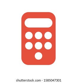 Calculator logo template vector earnings icon design