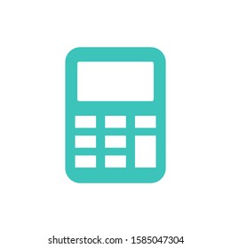 Calculator logo template vector earnings icon design