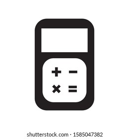 Calculator logo template vector earnings icon design