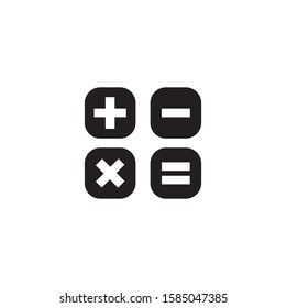 Calculator logo template vector earnings icon design