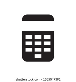 Calculator logo template vector earnings icon design
