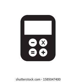 Calculator logo template vector earnings icon design