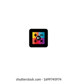 Calculator logo vector icon design