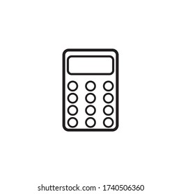 ilustración de icono del vector del logotipo de cálculo