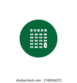 calculator logo vector icon illustration