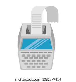calculator machine with receipt
