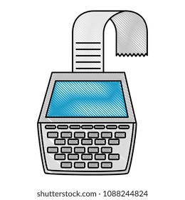 calculator machine with receipt