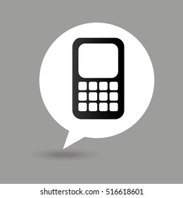 calculator map pin icon vector illustration eps 10