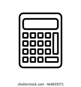 calculator math count school icon. Isolated and flat illustration. Vector graphic