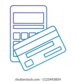 calculator math with credit card