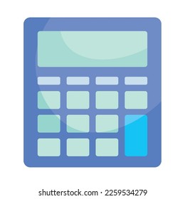 calculator math device digital icon