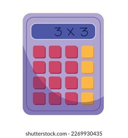 calculator math device digital icon