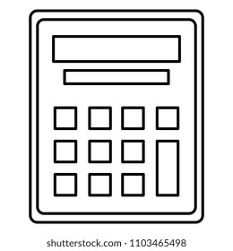 calculator math device icon
