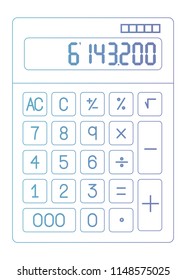 calculator math device icon