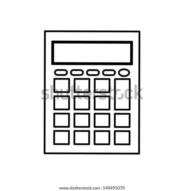 calculator math device icon vector illustration\
graphic design