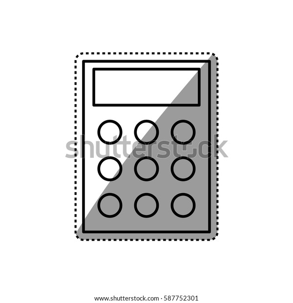 Calculator math device icon vector illustration\
graphic design