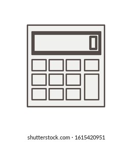 calculator math device isolated icon vector illustration design