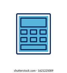 calculator math device isolated icon vector illustration design