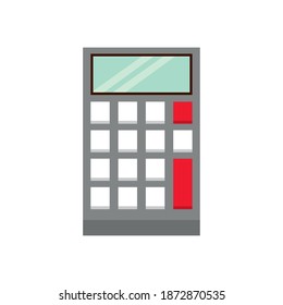 calculator math device isolated icon vector illustration design