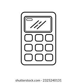 calculator math device isolated icon vector illustration