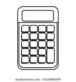 calculator math digital device icon