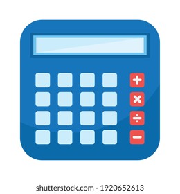 diseño de ilustración vectorial de icono de dispositivo digital matemático de cálculo