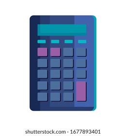 calculator math finance isolated icon vector illustration design