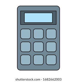 calculator math finance isolated icon vector illustration design