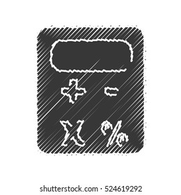calculator math gadget icon vector illustration graphic design