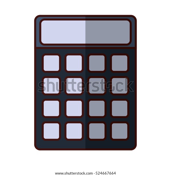 calculator math gadget icon vector illustration\
graphic design