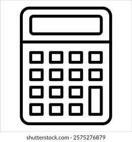 Calculator Math Icon Element For Design