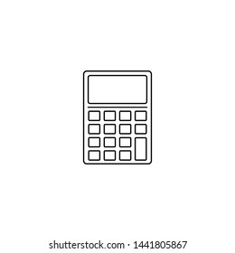 Calculator, math icon. Element of education vector illustration. Signs and symbols can be used for web, logo, mobile app, UI, UX