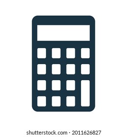 Calculator, math icon. Simple editable vector illustration.