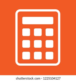 Calculator, math icon, stock vector illustration, EPS10.
