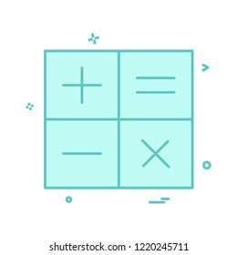 calculator math icon vector design