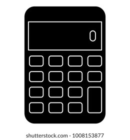 calculator math isolated icon