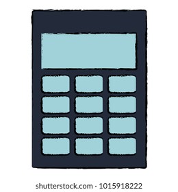 calculator math isolated icon