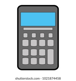 calculator math isolated icon