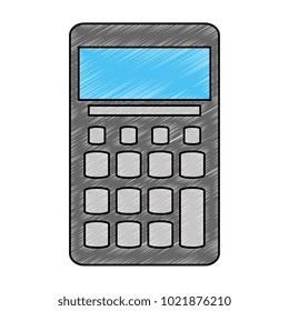 calculator math isolated icon