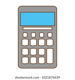 calculator math isolated icon