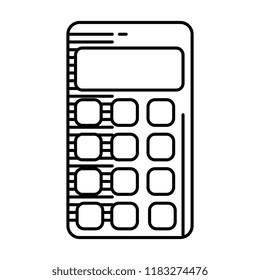 calculator math isolated icon