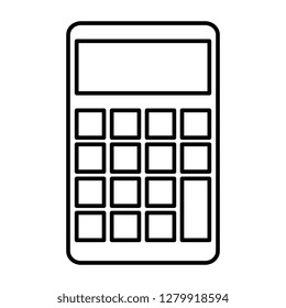 calculator math isolated icon
