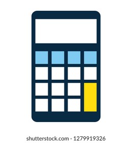 calculator math isolated icon