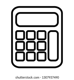 calculator math isolated icon
