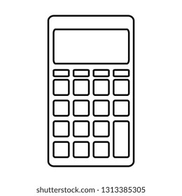 calculator math isolated icon