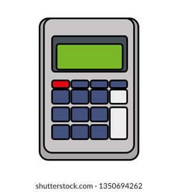 calculator math isolated icon