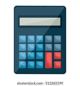 calculator math isolated icon
