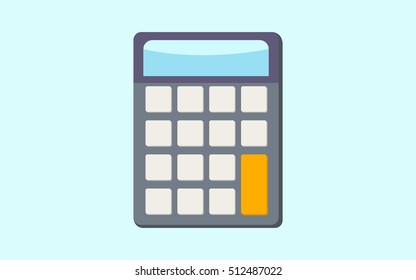 calculator math isolated icon